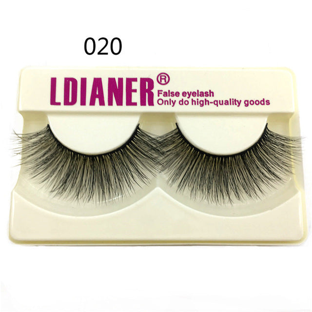 Mink Eyelashes 25mm Wispy Fluffy Fake Lashes