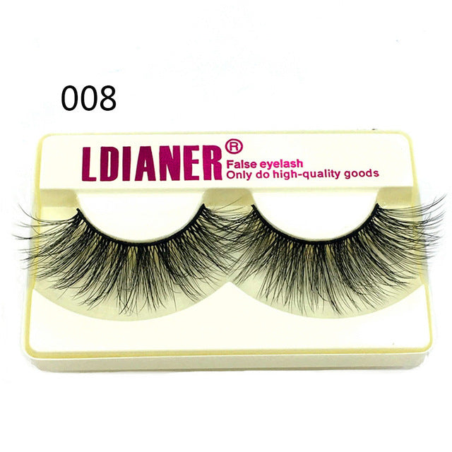 Mink Eyelashes 25mm Wispy Fluffy Fake Lashes