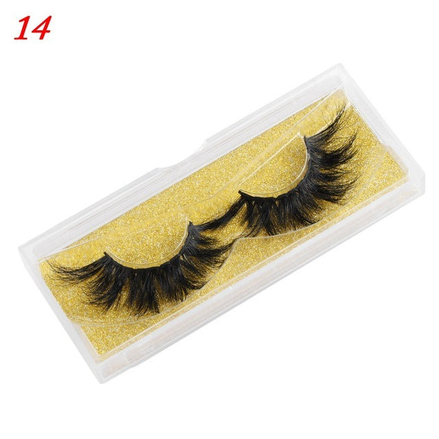 Mink Eyelashes 25mm Wispy Fluffy Fake Lashes