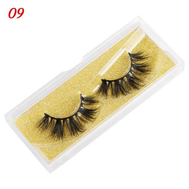 Mink Eyelashes 25mm Wispy Fluffy Fake Lashes