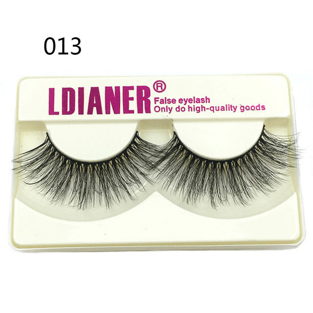 Mink Eyelashes 25mm Wispy Fluffy Fake Lashes