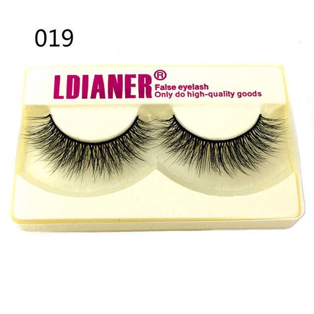 Mink Eyelashes 25mm Wispy Fluffy Fake Lashes