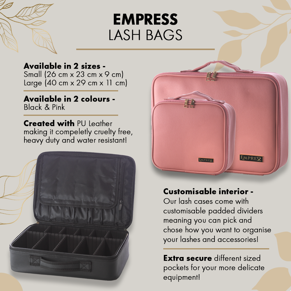 Empress Small Eyelash Storage Carry Case - Pink