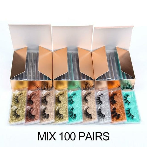 Eye Lashes Wholesale 5/30/50/100pcs 6D Mink Lashes Natural False