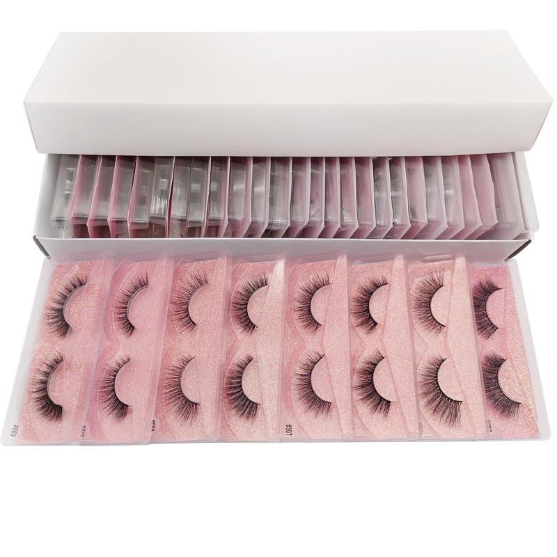 10/20/50/100 PCS Mink Eyelashes Wholesale Natural Lashes Makeup Wispy