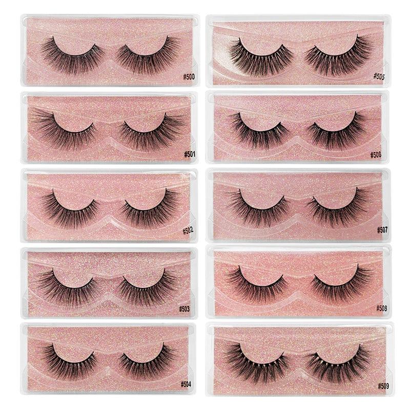 10/20/50/100 PCS Mink Eyelashes Wholesale Natural Lashes Makeup Wispy