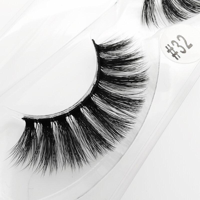 Mink Eye Lashes Wholesale 20/30/40/100 PCS  Mink Fluffy Fake Eyelashes