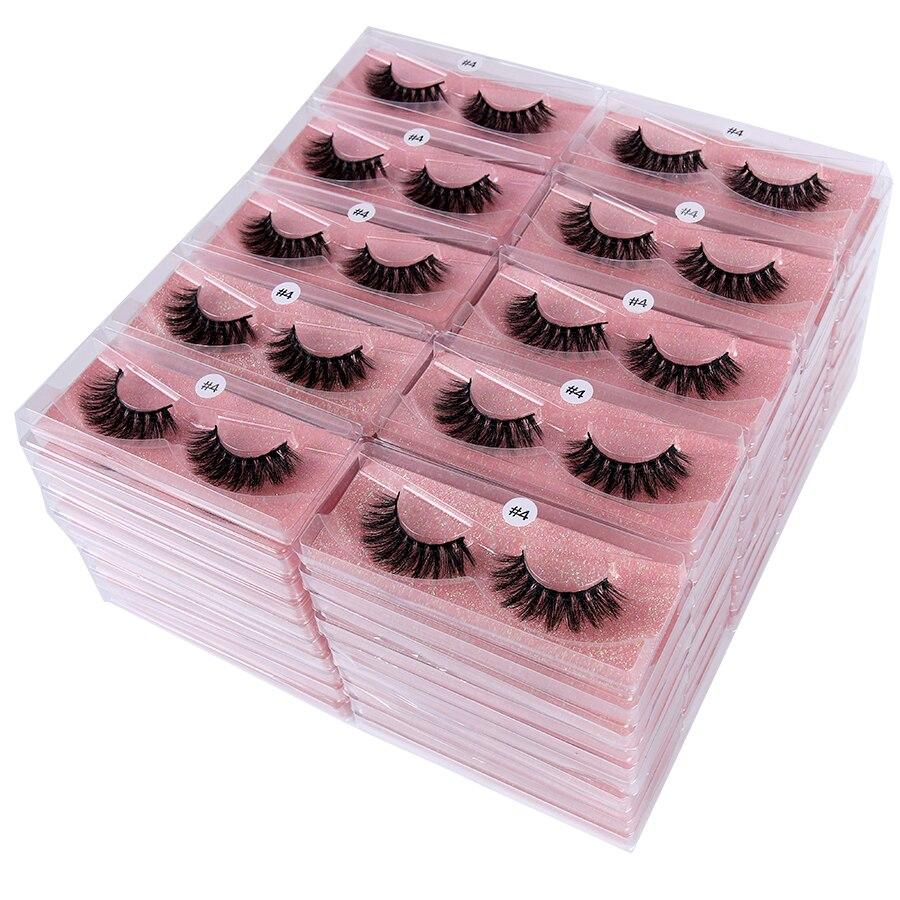 Faux Mink Lashes Wholessale In Bulk 10/30/50 Pairs Natural Long False