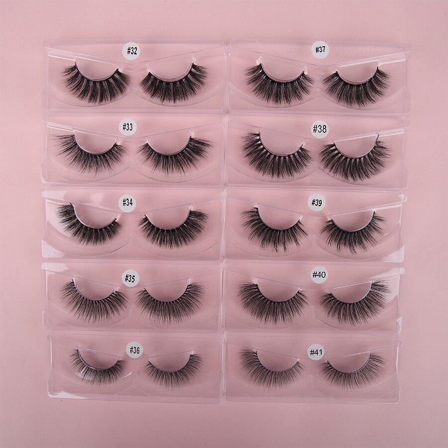 Faux Mink Lashes Wholessale In Bulk 10/30/50 Pairs Natural Long False