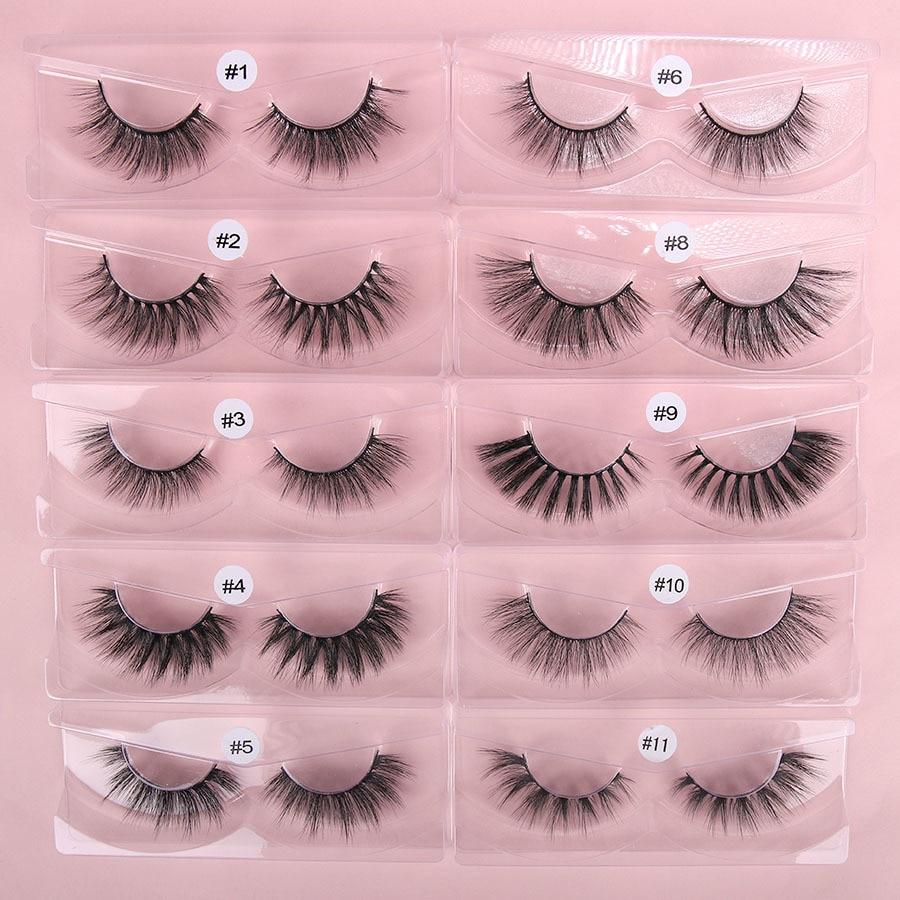 Faux Mink Lashes Wholessale In Bulk 10/30/50 Pairs Natural Long False