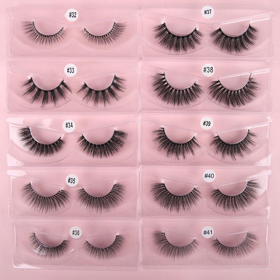 Faux Mink Lashes Wholessale In Bulk 10/30/50 Pairs Natural Long False