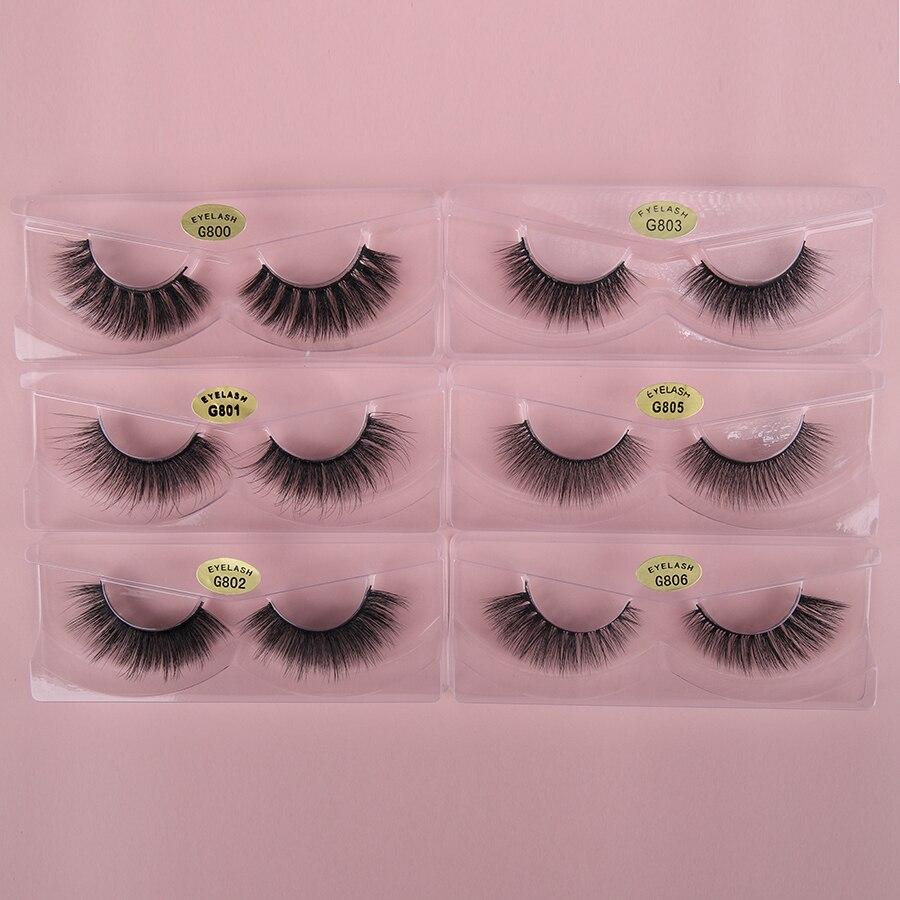 3D Mink Lashes Wholesale Natural Soft Eyelashes Mink Faux Cils False