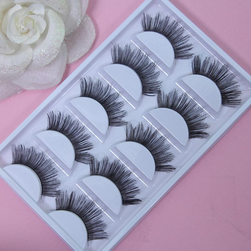 Natural Long False Eyelashes 3D False Eyelashes 3D Lashes 5 Pairs